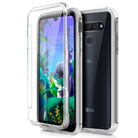 LG Q60 K50 FUNDA CARCASA TRANSPARENTE DOBLE CON PROTECCION 360º