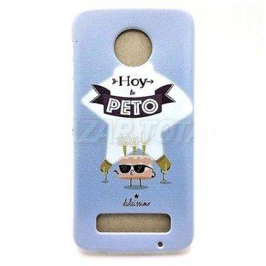 PARA MOTOROLA MOTO Z PLAY FUNDA CARCASA DISEÑO "HOY LO PETO " DE TPU PREMIUM 15 PARA MOTOROLA MOTO Z PLAY FUNDA CARCASA DISEÑO "HOY LO PETO " DE TPU PREMIUM