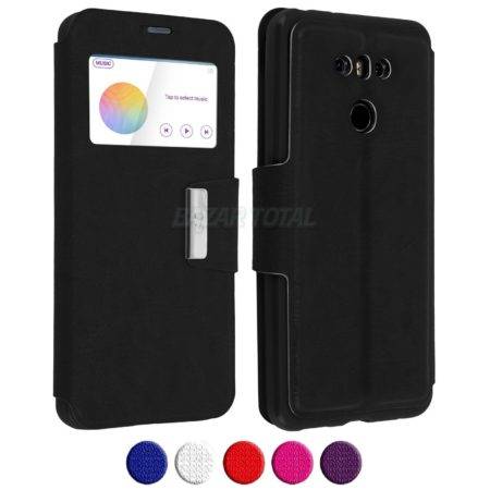 PARA LG G6 H870 FUNDA DE TAPA LIBRO FLIP COVER CON VENTANA EN POLIPIEL 3 PARA LG G6 H870 FUNDA DE TAPA LIBRO FLIP COVER CON VENTANA EN POLIPIEL