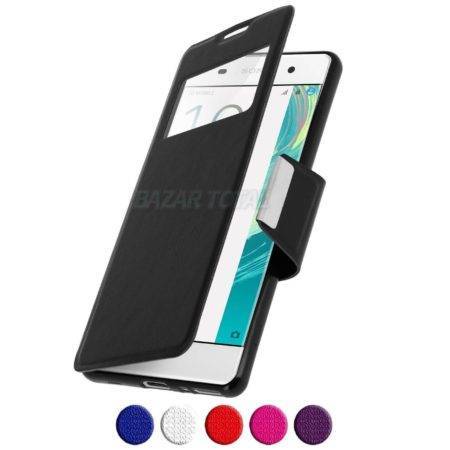 PARA SONY XPERIA XZ PREMIUM FUNDA DE TAPA LIBRO FLIP COVER CON VENTANA 15 PARA SONY XPERIA XZ PREMIUM FUNDA DE TAPA LIBRO FLIP COVER CON VENTANA