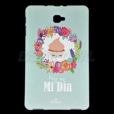 PARA SAMSUNG GALAXY TAB A 10.1 (2016) FUNDA CARCASA "ES MI DIA" DE TPU PREMIUM 10 PARA SAMSUNG GALAXY TAB A 10.1 (2016) FUNDA CARCASA "ES MI DIA" DE TPU PREMIUM