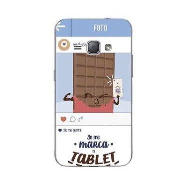 PARA SAMSUNG GALAXY J3 (2016) FUNDA CARCASA DISEÑO "TABLET" DE GEL TPU PREMIUM