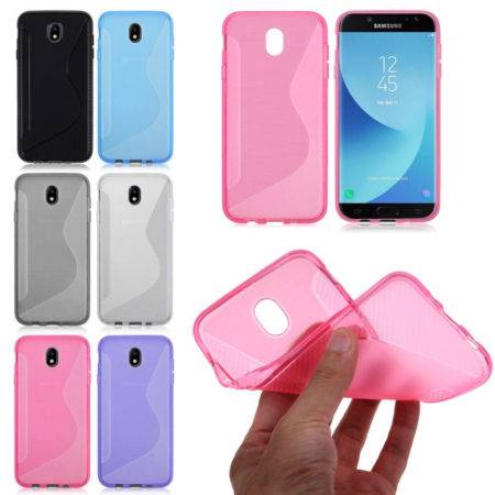PARA SAMSUNG GALAXY J3/J5/J7 (2017) FUNDA DE GEL TPU S-LINE DE CALIDAD PREMIUM