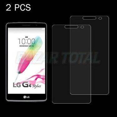 PARA LG G4 STYLUS 2X CRISTAL TEMPLADO PREMIUM 9H 2.5D GLASS SCREEN PROTECTOR