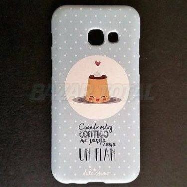 PARA SAMSUNG GALAXY A3 (2017) FUNDA CARCASA DISEÑO "FLAN" DE GEL TPU PREMIUM 2 PARA SAMSUNG GALAXY A3 (2017) FUNDA CARCASA DISEÑO "FLAN" DE GEL TPU PREMIUM
