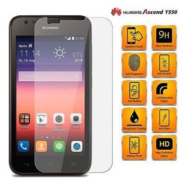 PARA HUAWEI Y550 PROTECTOR DE PANTALLA DE CRISTAL TEMPLADO PREMIUM 9H 2.5D