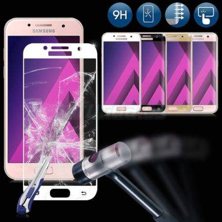 PARA SAMSUNG GALAXY A3/A5/A7 (2017) CRISTAL TEMPLADO PREMIUM FULL COVER EN COLOR 7 PARA SAMSUNG GALAXY A3/A5/A7 (2017) CRISTAL TEMPLADO PREMIUM FULL COVER EN COLOR