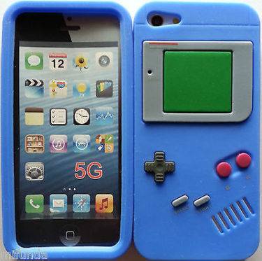 FUNDA CARCASA DE SILICONA RETRO GAMEBOY AZUL PARA IPHONE SE/5/5S SILICONE CASE 4 FUNDA CARCASA DE SILICONA RETRO GAMEBOY AZUL PARA IPHONE SE/5/5S SILICONE CASE
