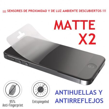 2x PROTECTOR DE PANTALLA MATE PREMIUM PARA IPHONE SE 5G 5S 5C