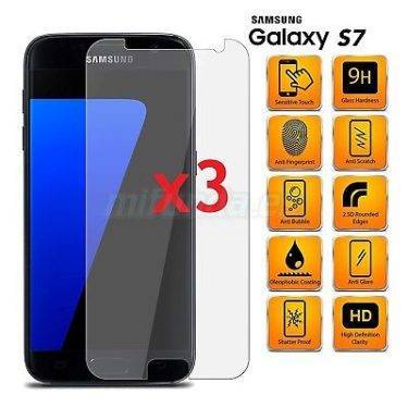 3x CRISTAL TEMPLADO PREMIUM 9H 2.5D PARA SAMSUNG GALAXY S7 G930 SCREEN PROTECTOR 12 3x CRISTAL TEMPLADO PREMIUM 9H 2.5D PARA SAMSUNG GALAXY S7 G930 SCREEN PROTECTOR