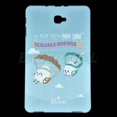 PARA SAMSUNG GALAXY TAB A 10.1 (2016) FUNDA CARCASA "HUEVOS" DE GEL TPU PREMIUM