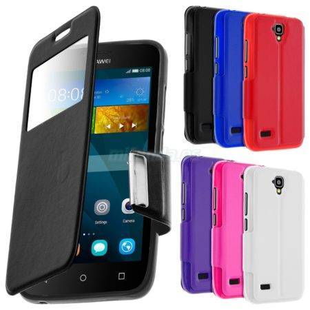 PARA HUAWEI Y5 (2015) FUNDA DE TAPA LIBRO PREMIUM CON VENTANA WINDOW FLIP COVER 16 PARA HUAWEI Y5 (2015) FUNDA DE TAPA LIBRO PREMIUM CON VENTANA WINDOW FLIP COVER