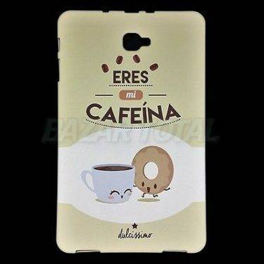 PARA SAMSUNG GALAXY TAB A 10.1 (2016) FUNDA CARCASA "MI CAFEINA" DE TPU PREMIUM 5 PARA SAMSUNG GALAXY TAB A 10.1 (2016) FUNDA CARCASA "MI CAFEINA" DE TPU PREMIUM