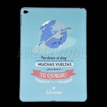 PARA APPLE IPAD AIR 2 / IPAD 6 FUNDA CARCASA "TE QUIERO" DE TPU FLEXIBLE PREMIUM 3 PARA APPLE IPAD AIR 2 / IPAD 6 FUNDA CARCASA "TE QUIERO" DE TPU FLEXIBLE PREMIUM