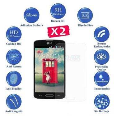 2x CRISTAL TEMPLADO PREMIUM 9H 2.5D PARA LG L50 D13N TEMPERED GLASS PROTECTOR