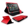 ✅FUNDA UNIVERSAL PARA TABLET DE 9 PULGADAS EN POLIPIEL ROJA