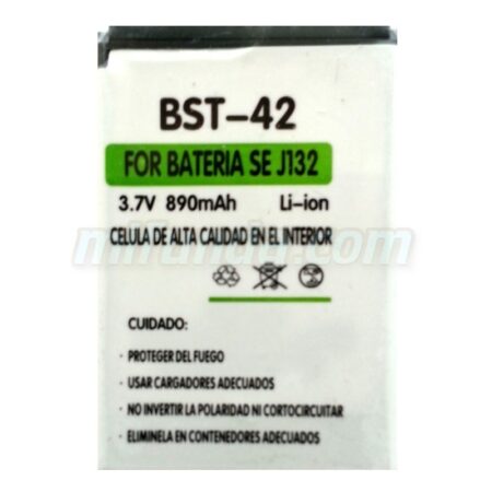 ✅BATERIA BST-42 DE 890 mAh PARA SONY ERICSSON J132 Y MAS MODELOS 10 ✅BATERIA BST-42 DE 890 mAh PARA SONY ERICSSON J132 Y MAS MODELOS 6