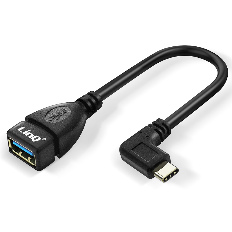 💥CABLE USB ADAPTADOR TIPO C 3.1 MACHO 90º A USB OTG HOST 3.0 HEMBRA 1