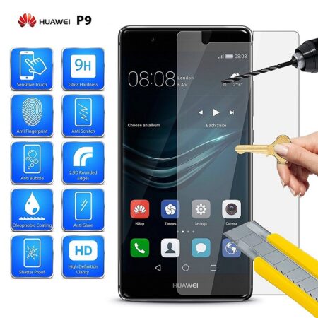 ✅Huawei P9 Protector de Cristal Templado 9H 2.5D
