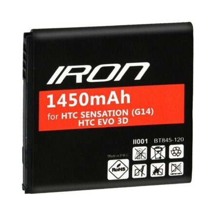 ✅Batería GT® Iron para HTC Sensation G14/Evo 3D/HD Mini 1450mAh