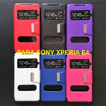 ✅SONY XPERIA E4 FUNDA DE TAPA LIBRO CON 2 VENTANAS 9 ✅SONY XPERIA E4 FUNDA DE TAPA LIBRO CON 2 VENTANAS 8