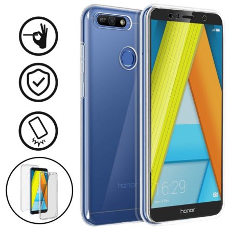 💥HUAWEI Y6 (2018) / HONOR 7A FUNDA CARCASA DOBLE TRANSPARENTE CON PROTECCION TOTAL 360º 2 💥HUAWEI Y6 (2018) / HONOR 7A FUNDA CARCASA DOBLE TRANSPARENTE CON PROTECCION TOTAL 360º 2