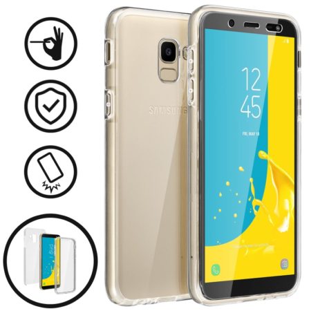 💥SAMSUNG GALAXY J6 FUNDA CARCASA TRANSPARENTE DOBLE CON PROTECCION 360º 2 💥SAMSUNG GALAXY J6 FUNDA CARCASA TRANSPARENTE DOBLE CON PROTECCION 360º 2