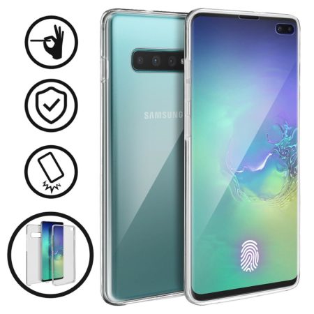 💥SAMSUNG GALAXY S10 PLUS FUNDA CARCASA TRANSPARENTE DOBLE CON PROTECCION 360º 8 💥SAMSUNG GALAXY S10 PLUS FUNDA CARCASA TRANSPARENTE DOBLE CON PROTECCION 360º 8
