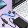 💥CABLE USB ADAPTADOR TIPO C 3.1 MACHO 90º A USB OTG HOST 3.0 HEMBRA 4