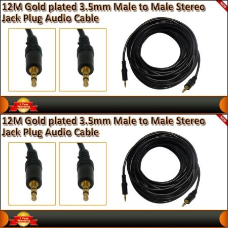 ⭐CABLE DE AUDIO AUXILIAR JACK 3.5 MM MACHO/MACHO CON 12 METROS DE LONGITUD 16 ⭐CABLE DE AUDIO AUXILIAR JACK 3.5 MM MACHO/MACHO CON 12 METROS DE LONGITUD 16