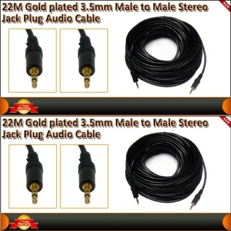 ⭐CABLE DE AUDIO AUXILIAR JACK 3.5 MM MACHO/MACHO CON 22 METROS DE LONGITUD 15 ⭐CABLE DE AUDIO AUXILIAR JACK 3.5 MM MACHO/MACHO CON 22 METROS DE LONGITUD 15