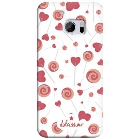 PARA HTC 10 FUNDA CARCASA DE GEL TPU FLEXIBLE PREMIUM CON DISEÑO PIRULETAS