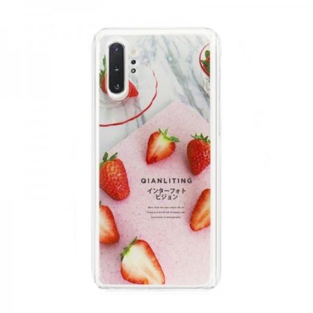💥SAMSUNG GALAXY NOTE 10 PLUS FUNDA CARCASA DE GEL TPU PREMIUM CON DISEÑO FRESAS EN 3D 1