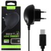 ✅CARGADOR DE RED UNIVERSAL TIPO C 110-250 V AC / 5V DC 1.0A NEGRO