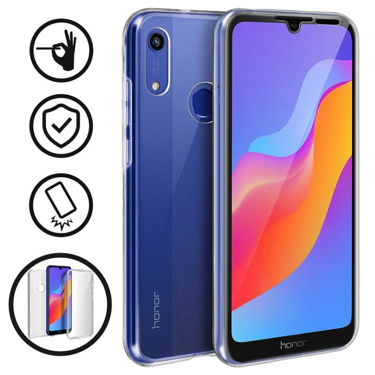 HUAWEI Y6 2019 / HONOR 8A FUNDA CARCASA DOBLE TRANSPARENTE CON ...