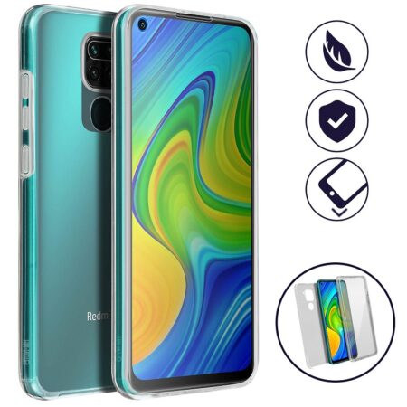 ✅XIAOMI REDMI NOTE 9 FUNDA CARCASA DOBLE TRANSPARENTE CON PROTECCION TOTAL 360º 1