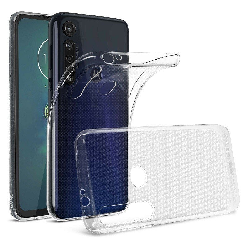 REY Cover In Gel TPU Trasparente Per Motorola One Zoom - Ultra Sottile 0,33 Mm, Morbida E Flessibile, Custodia Silicone