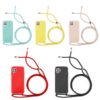 Funda-suave-con-cordon-huawei-p40-lite-5-colores 💥HUAWEI P40 LITE FUNDA DE SILICONA SUAVE PREMIUM CON CORDON 1