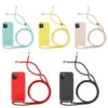 Funda-suave-con-cordon-iphone-12-pro-max-5-colores 💥APPLE IPHONE 12 PRO MAX FUNDA DE SILICONA SUAVE PREMIUM CON CORDON 1