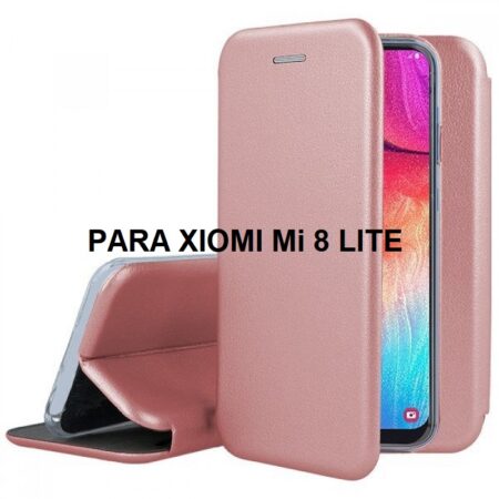 ✅Xiaomi Mi 8 Lite Funda de Tapa Smart Diva Rosa Dorada 3 ✅Xiaomi Mi 8 Lite Funda de Tapa Smart Diva Rosa Dorada 3