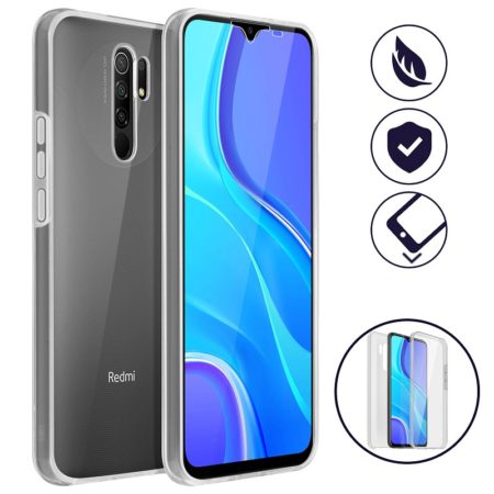 ✅XIAOMI REDMI 9 FUNDA CARCASA DOBLE TRANSPARENTE CON PROTECCION 360º 9 ✅XIAOMI REDMI 9 FUNDA CARCASA DOBLE TRANSPARENTE CON PROTECCION 360º 9