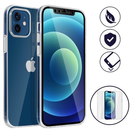 ✅IPHONE 12 MINI FUNDA CARCASA TRANSPARENTE DOBLE INTEGRAL 360º