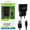 ✅Cargador de Red con Cable Micro USB de 1 M. Negro de 2.1A 1