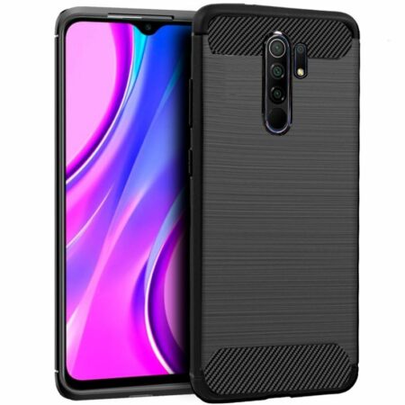 ✅Xiaomi Redmi 9 Funda Carcasa de TPU Efecto Carbón Cepillado Negra 10 ✅Xiaomi Redmi 9 Funda Carcasa de TPU Efecto Carbón Cepillado Negra 10