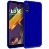 ✅LG K22 Funda Carcasa de Gel TPU Mate Azul 1