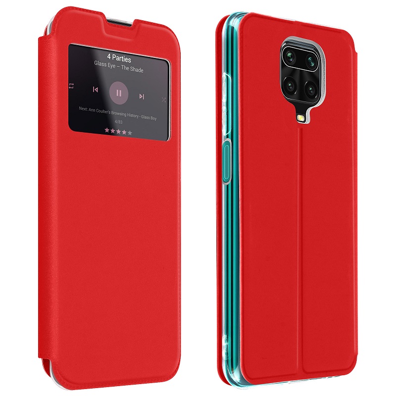 Funda Tarjetero Xiaomi Redmi Note 9 Pro / 9 Pro Max y 9S , Soporte Vídeo  Cierre Magnético - Rojo - Spain