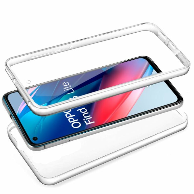 OPPO FIND X3 LITE FUNDA CARCASA DOBLE TRANSPARENTE CON PROTECCION TOTAL