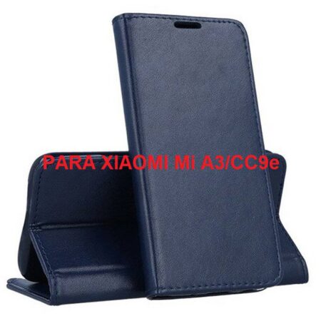 ✅Xiaomi Mi A3/CC9e Funda de Tapa Smart Magnetic Azul Marino