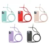 ✅iPhone 13 Pro Funda de Silicona Suave Premium con Cordón