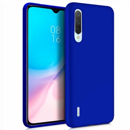 ✅Xiaomi Mi 9 Lite Funda Carcasa de Gel TPU Mate Azul